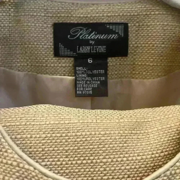 Vintage tan jacket with matching mini skirt - Picture 2 of 2